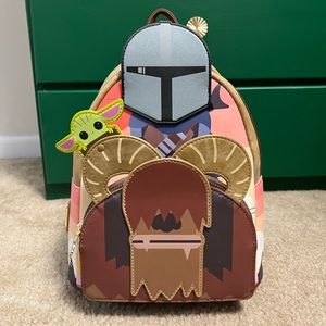 Mandalorian on Bantha Loungefly Backpack
